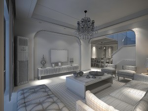 the living room is 1810 3D Model