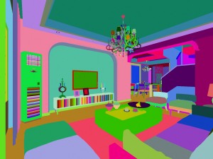 the living room is 1810 3D Model