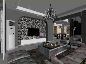 the living room is 1810 3D Model