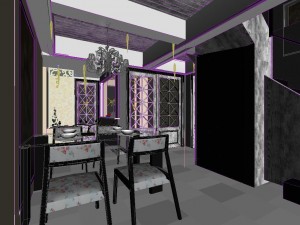 the living room is 1810 3D Model
