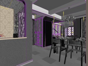 the living room is 1810 3D Model
