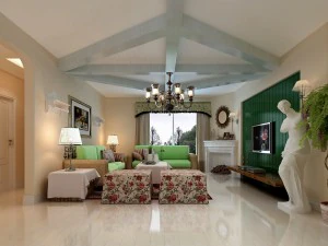 fashionable rural style living room 1811 3D Model