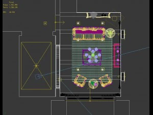 fashionable rural style living room 1815 3D Model