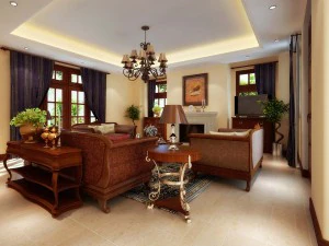 the living room is 1816 3D Model