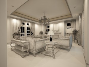 the living room is 1816 Modelo 3D