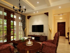 the living room is 1817 3D Model