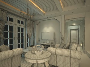 the living room is 1817 3D मॉडल