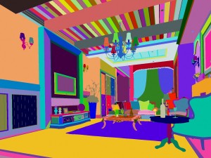 the living room is 1819 3D मॉडल