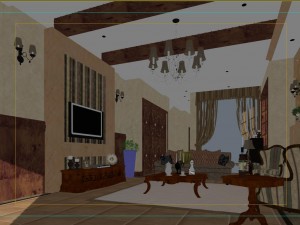 the living room is 1819 3D मॉडल