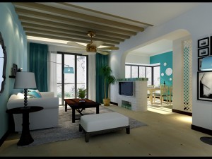 the living room is 1823 3D Model