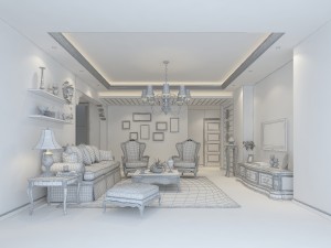 the living room is 1823 Modelo 3D