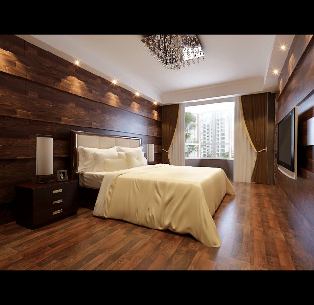 fashionable modern bedroom living room 1804 Modèle 3D .c4d .max .obj .3ds .fbx .stl .blend 
