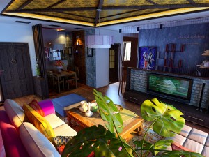 the living room is 1806 3D मॉडल