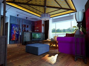 the living room is 1806 Model 3D
