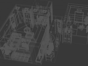 the living room is 1806 Model 3D