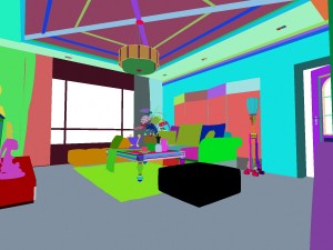 the living room is 1818 3D Модель