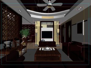the living room is 1818 3D Модель