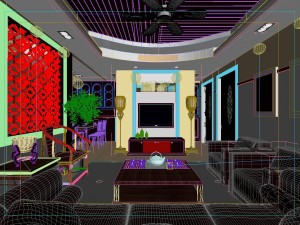 the living room is 1818 3D Модель