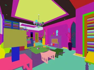 fashionable chinese vintage room 1839 3D Model