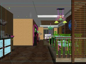 fashionable chinese vintage room 1839 Modello 3D