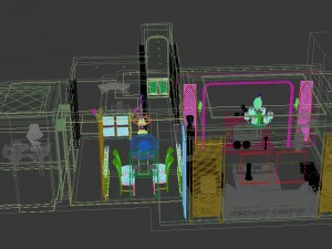 fashionable chinese vintage room 1839 3D Model