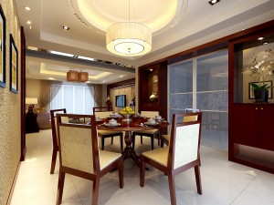 fashionable chinese style and vintage living room meal 1801 3D 모델