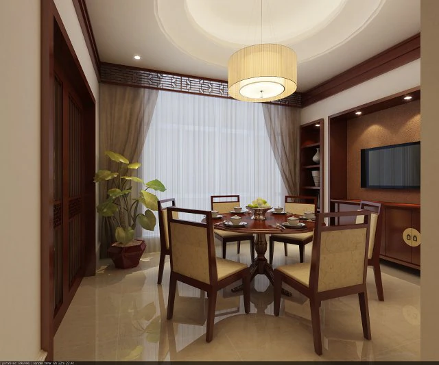 the fashionable chinese vintage dining room is 1802 3D Model .c4d .max .obj .3ds .fbx .stl .blend 
