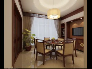 the fashionable chinese vintage dining room is 1802 3D Model