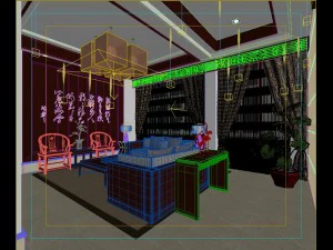 the fashionable chinese vintage dining room is 1802 3D Model