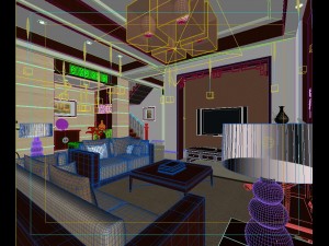 the fashionable chinese vintage dining room is 1802 3D Модель