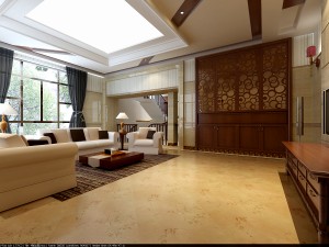 fashionable chinese style and vintage living room restaurant 1803 Modello 3D