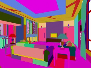 fashionable chinese style and vintage living room restaurant 1803 Modello 3D