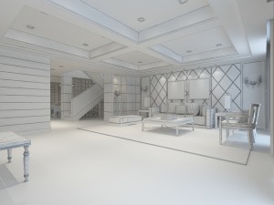 fashionable chinese vintage room restaurant 1804 3D Модель