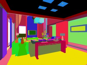 fashionable chinese style and vintage living room restaurant 1805 3D Model