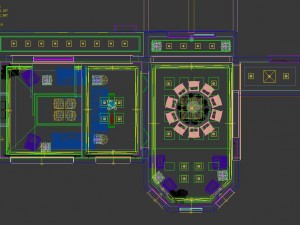 fashionable chinese style and vintage living room restaurant 1805 3D Model