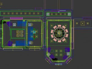 fashionable chinese style and vintage living room restaurant 1805 3D Model