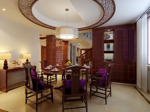 fashionable chinese style and vintage living room 1806 3D Modell