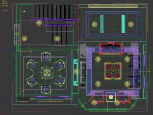 fashionable chinese style reversionary dining room 1808 Model 3D