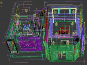 fashionable chinese style reversionary dining room 1808 Model 3D