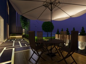 fashionable chinese reversionary dining room 1810 Model 3D