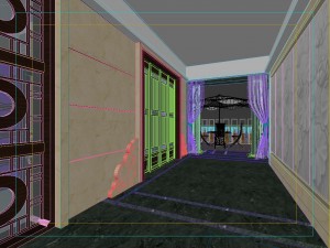 fashionable chinese reversionary dining room 1810 Model 3D