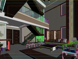 fashionable chinese reversionary dining room 1810 Model 3D