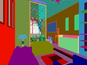 fashionable chinese reversionary dining room 1810 Model 3D