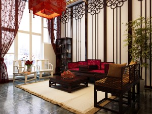 fashionable chinese reversionary dining room 181 3D Model