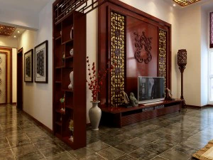 fashionable chinese reversionary dining room 181 3D Model