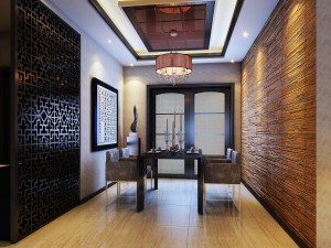 the fashionable chinese vintage dining room of 1812 3D Model