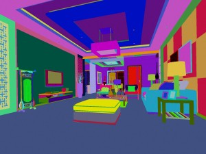 the fashionable chinese vintage dining room of 1812 3D Model