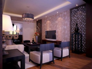 fashionable chinese vintage room restaurant 1813 Model 3D