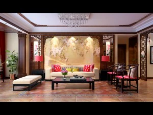 restaurante de sal&oacute;n vintage y estilo chino de moda 1815 Modelo 3D