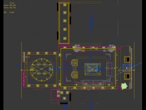 fashionable chinese style and vintage living room restaurant 1815 Modèle 3D